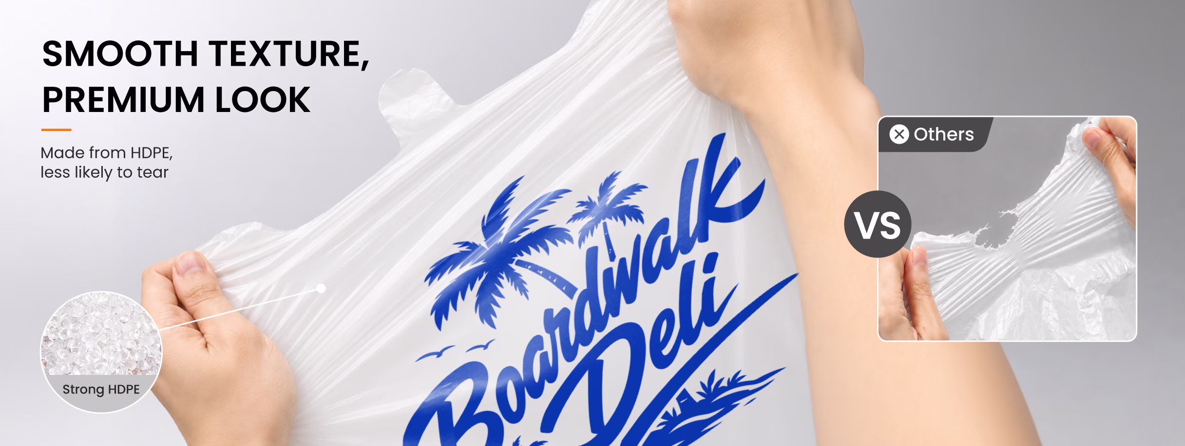 Top value custom printed plastic bag